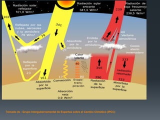 Tomado de : Grupo Intergubernamental de Expertos sobre el Cambio Climático (IPCC)
 