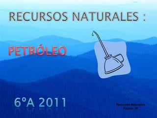Recursos Naturales
    Fausto .W
 