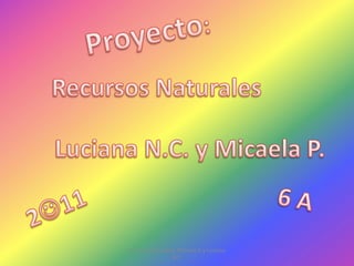 Recursos Naturales: Micaela P. y Luciana
                 N.C.
 