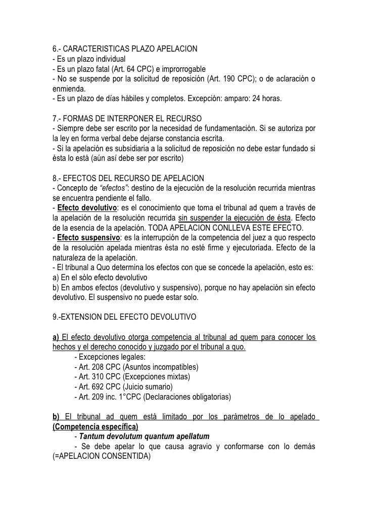 Recursos procesales