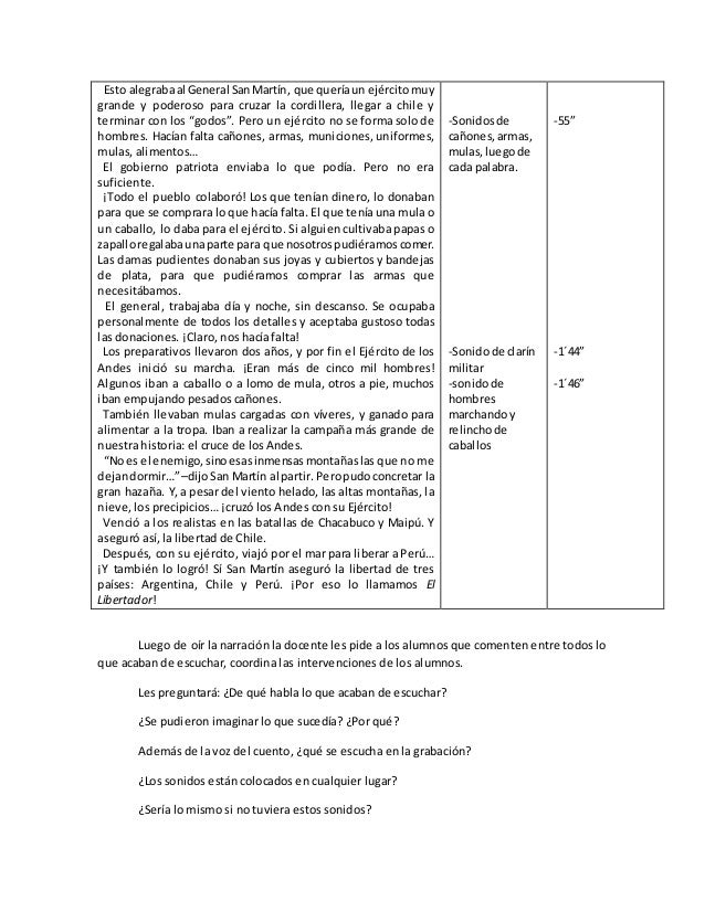 Recursos Sonoros Cuento recursos sonoros cuento