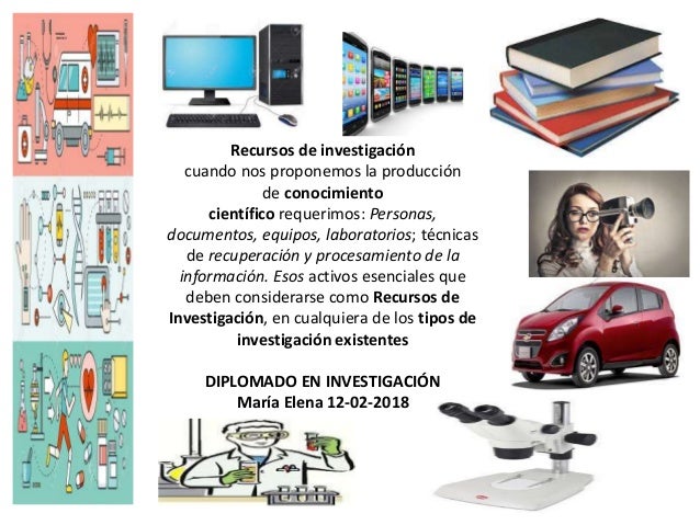 Recursos tangibles de un investigador