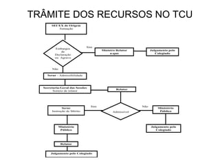 TRÂMITE DOS RECURSOS NO TCU 