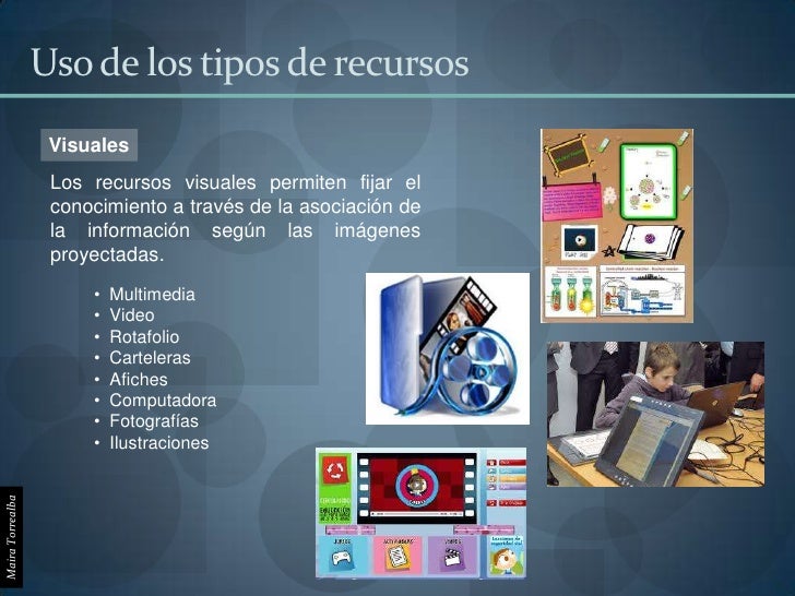 Recursos visuales, audiovisuales, audibles y electrónicos