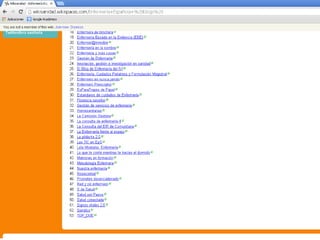 Recursos web enfermería