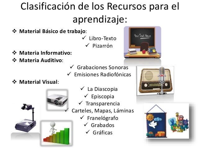 Recursos y medios para el aprendizaje