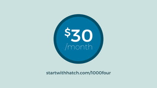 startwithhatch.com/1000four
 