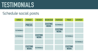 Schedule social posts
 