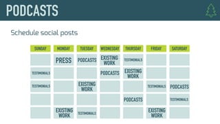 Schedule social posts
 