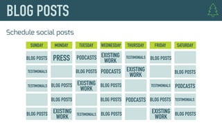 Schedule social posts
 