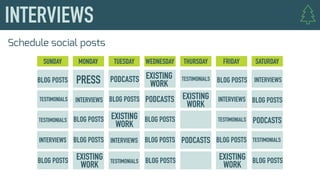 Schedule social posts
 