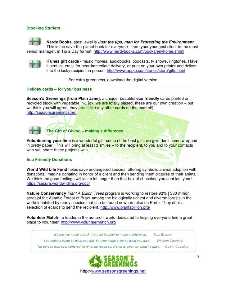 Recycled Christmas Cards And Gifts Guide