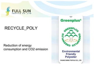 Reduction of energy
consumption and CO2 emission
RECYCLE_POLY
 