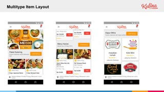 Multitype Item Layout
 