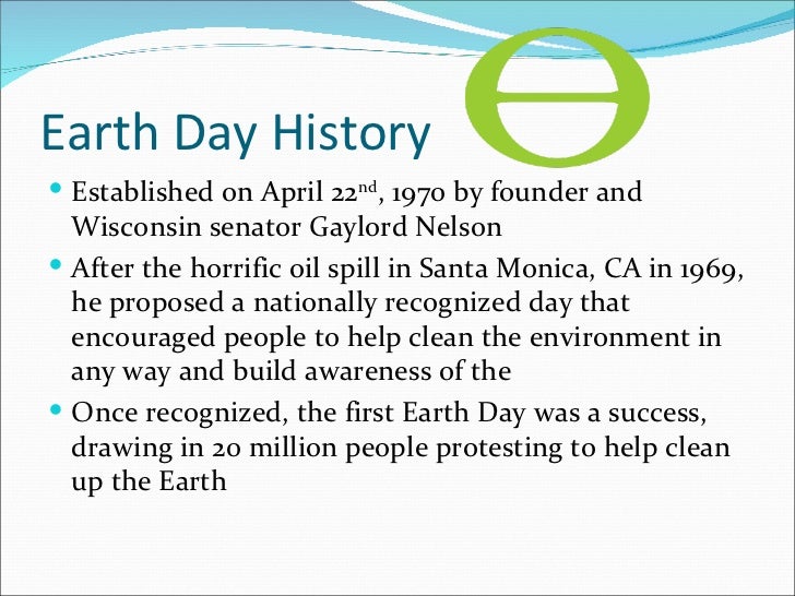 the history of earth day presentation