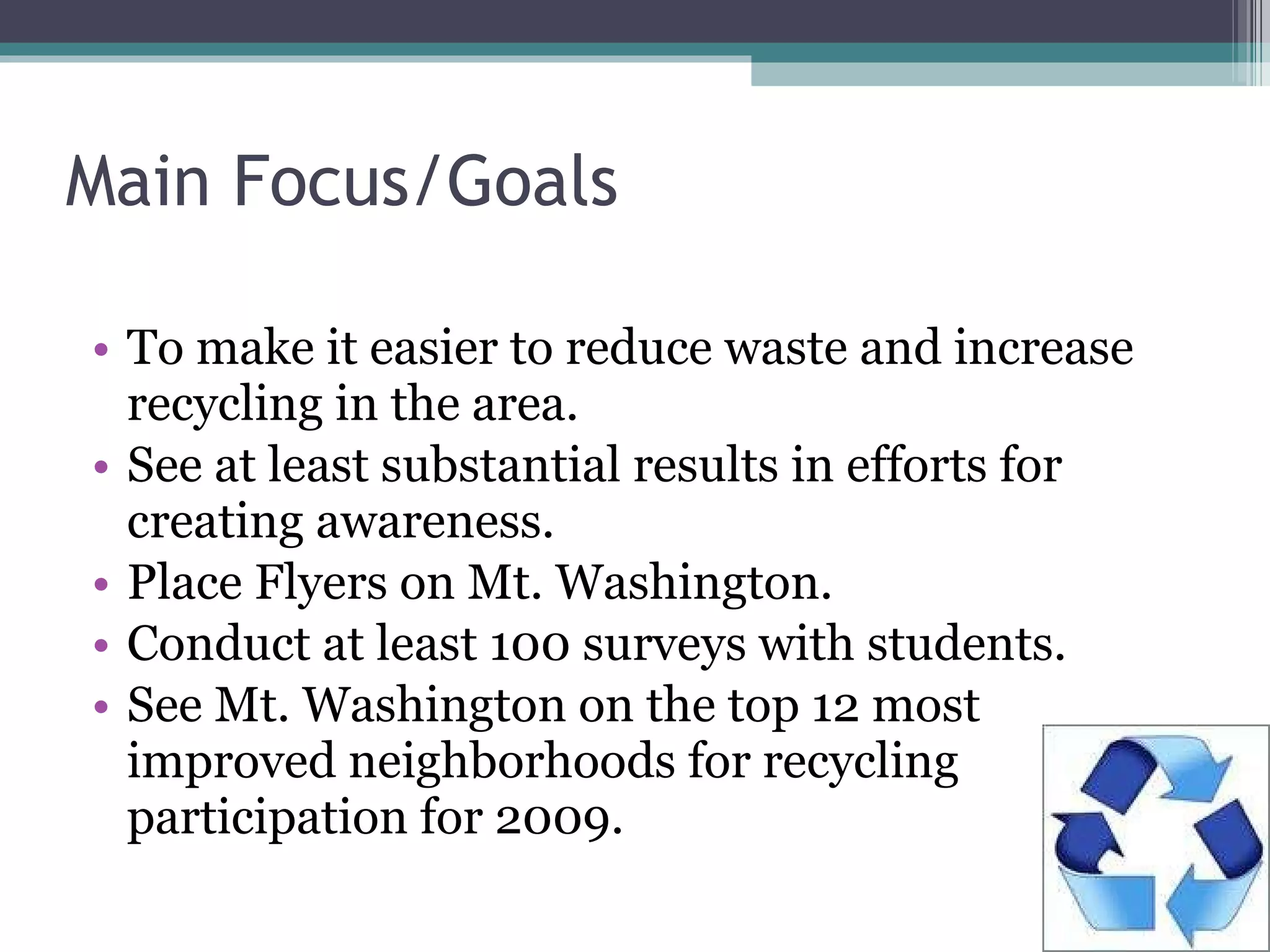 Recycling Awareness Campaign | PPT
