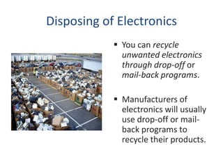 Recycling electronics | PPTX