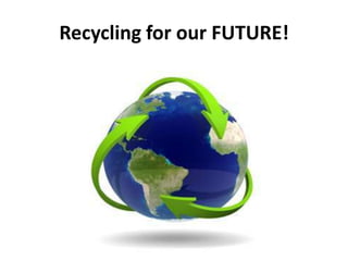 Recycling for our FUTURE!
 