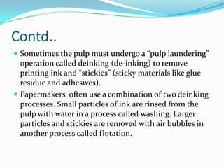 Recycling of paper and board | PPTX