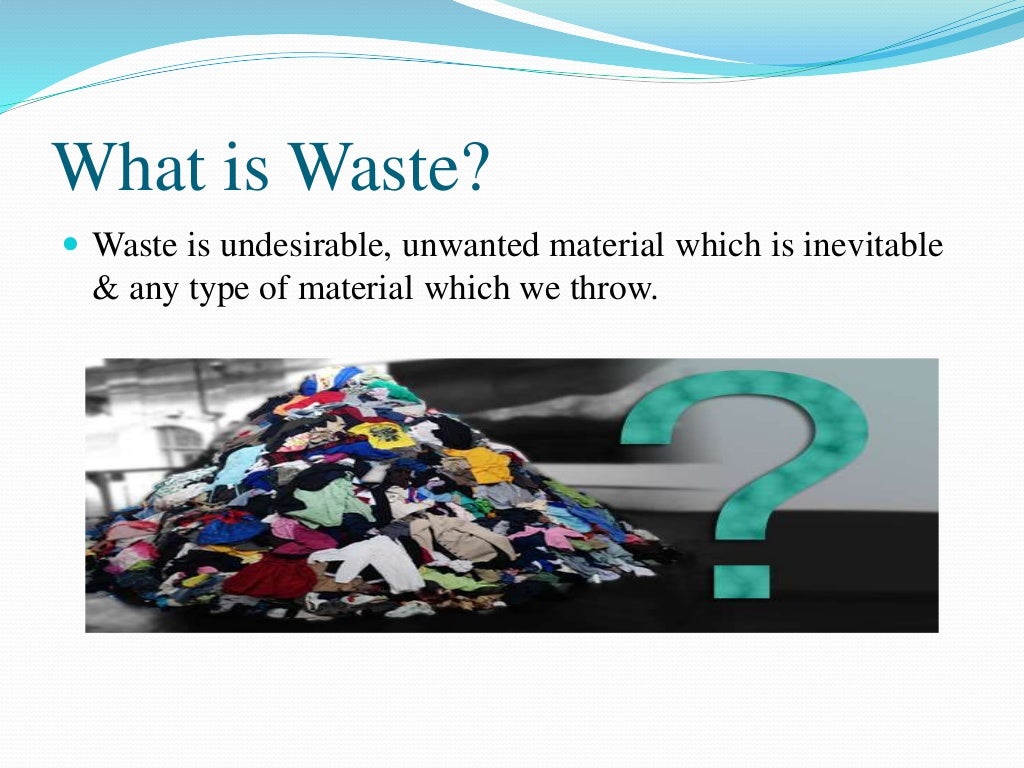 Recycling & Management of Textile Waste