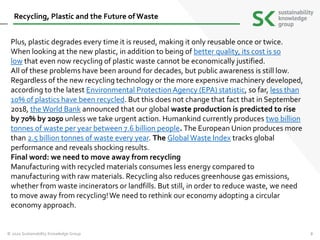 Recycling, Plastic and the Future of Waste | PPTX