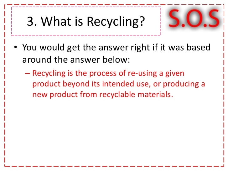 Recycling quiz basic knowledge answers