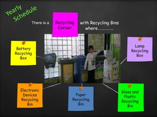 Yearly School Recycling Schedule | PPTX