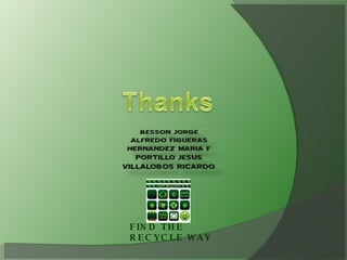 FIND THE RECYCLE WAY   