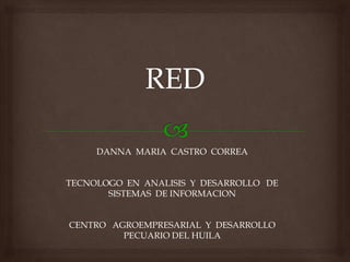 RED DANNA  MARIA  CASTRO  CORREA TECNOLOGO  EN  ANALISIS  Y  DESARROLLO   DE  SISTEMAS  DE INFORMACION CENTRO   AGROEMPRESARIAL  Y  DESARROLLO   PECUARIO DEL HUILA 