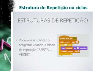Estrutura de Repetição ou ciclos
 