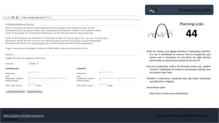 Amateur Packet Radio Network
Wireless Link (LoS)
Antes de realizar uma ligação Wireless é importante planificá-
la e ver a viabilidade da mesma. Para as frequências que
vamos usar é necessário ter LoS (linha de visão directa)
entre ambos os pontos que queremos unir por RF.
Para isso poderemos utilizar ferramentas online que podem
calcular a viabilidade do mesmo e recomendar antenas que
nos podem fazer falta.
Também é importante comprovar que não temos obstáculos
que dificultem a ligação.
Ferramentas úteis:
• http://ham.remote-area.net/linktool/
Planning Links
44
Alex Casanova
http://about.me/alex.casanova
@hflistener
 