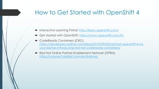 Introduction to Red Hat OpenShift 4 | PDF