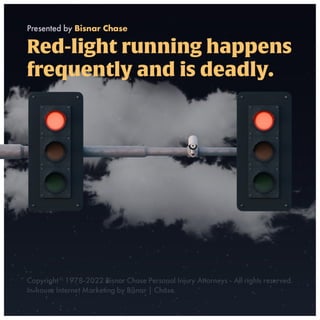 Accidents caused by running red lights