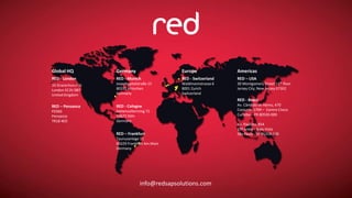 Pesquisa de Profissionais SAP no Brasil – Red Commerce Consultoria e Recrutamento © Março de 2016 – Todos os direitos reservados
Global HQ
RED - London
33 Gracechurch St
London EC3V 0BT
United Kingdom
RED – Penzance
PZ360
Penzance
TR18 4ED
Germany
RED - Munich
Josephspitalstraße 15
80331 München
Germany
RED - Cologne
Hohenzollernring 72
50672 Köln
Germany
RED – Frankfurt
Taunusanlage 11
60329 Frankfurt Am Main
Germany
Europe
RED - Switzerland
Waldmannstrasse 6
8001 Zurich
Switzerland
Americas
RED – USA
30 Montgomery Street 11th floor
Jersey City, New Jersey 07302
RED - Brazil
Av. Cândido de Abreu, 470
Conjunto 1709 – Centro Cívico
Curitiba – PR 80530-000
Av. Paulista, 854
10º andar - Bela Vista
São Paulo - SP 01310-100
info@redsapsolutions.com
 