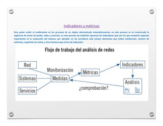 Indicadores y métricas
Para poder medir el rendimiento en los procesos de un objeto administrado sistemáticamente, en este...