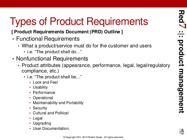 product requirements document