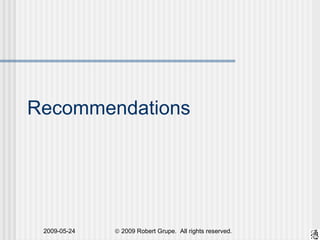 Recommendations 