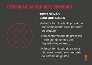 Redação de Não Conformidades