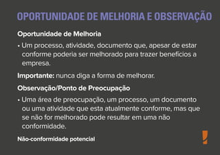 Redação de Não Conformidades