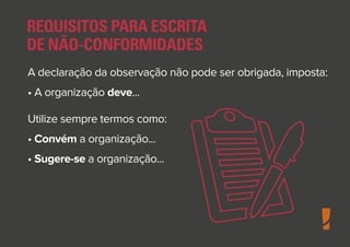 Redação de Não Conformidades