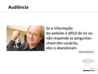  Usar demais recursos da página.LinksGráficosHiperlinksInfográficosRecursos de uma páginaÍconesBullets@KleberPinto