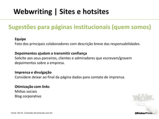 Muitas coisas com poucas palavrasCrossselling@KleberPinto