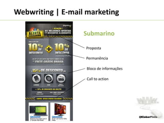  Vocabulário simples, leve e claro;