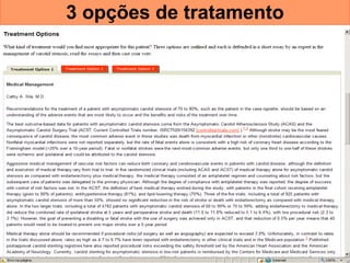 3 opções de tratamento 