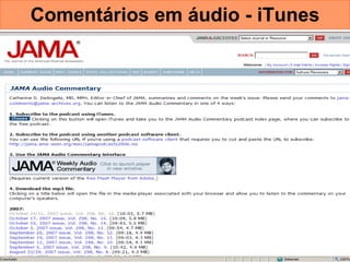 Comentários em áudio - iTunes 