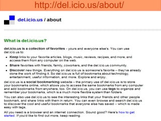 http://del.icio.us/about/   