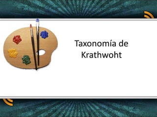 Taxonomía de
Krathwoht
 