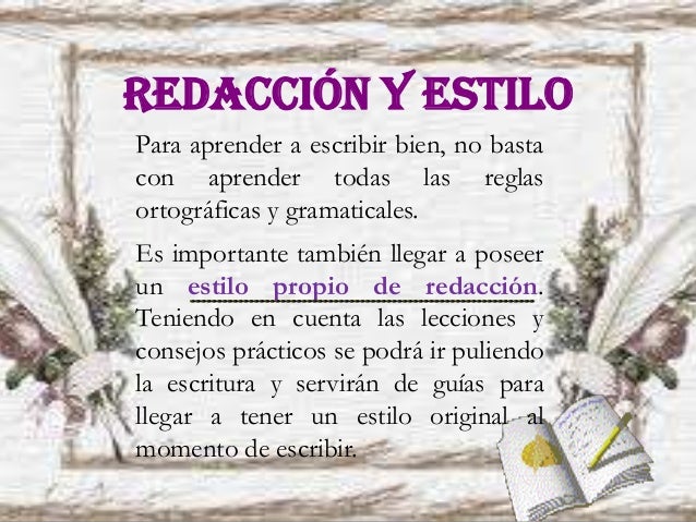 Redacción y estilo