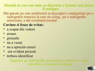 Redactarea unui buletin radiologic | PPT