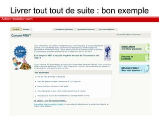 Livrer tout tout de suite : bon exemple 